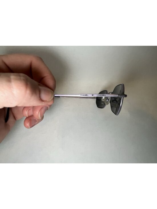 CHANEL 3108 c.520 Purple Metal Geometric Sunglasses Gray Tinted UV400 120mm main image 4